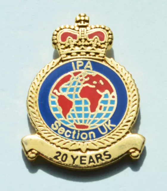 International Police Association IPA SECTION UK 20 YEARS Pin Badge