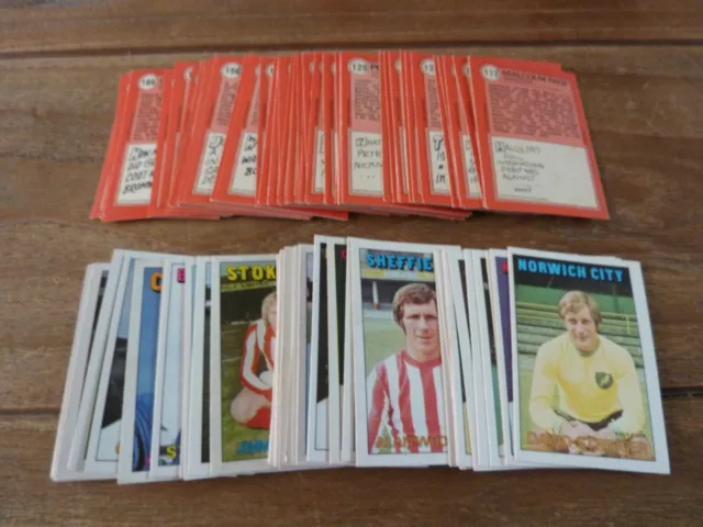A&BC Football Cards Orange Back 1972 - Rare 2nd Series! - VGC - Pick Your Cards!