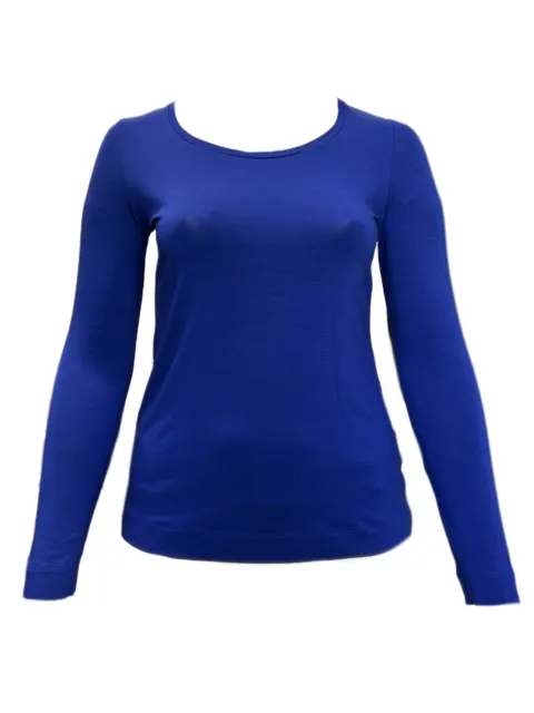 Marina Rinaldi Women's Blue Vento Long Sleeve T Shirt Size M NWT