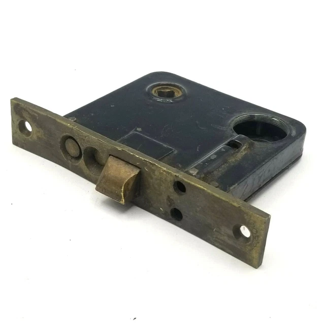 Vintage CORBIN Cast Iron Exterior Door Mortise Lock Deadbolt Skeleton Keyhole F