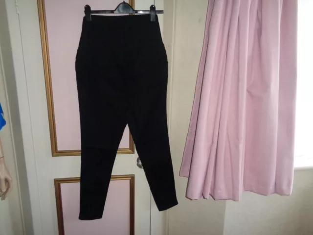 New Look Maternity Lift & Shape Jeggings Back Pockets Black Size  14~ 27"L~Bnwot