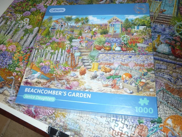 GIBSONS 1000 PIECE jigsaw puzzle BEACHCOMBERS GARDEN made once only ...