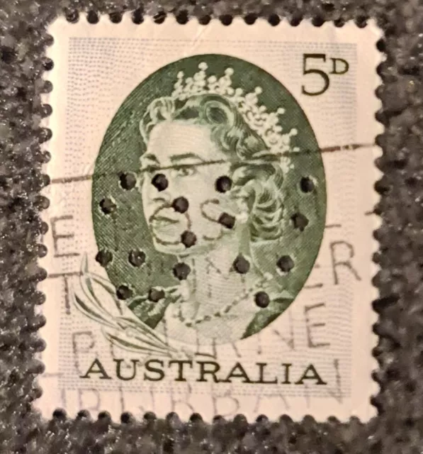 Australia Queen Elizabeth II Stamp 5D Australian Stamp