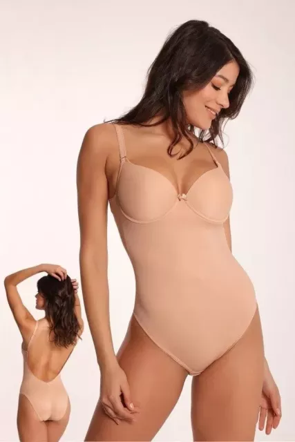 Modellatore Nicole Body Contenitivo Scollato Sulla Schiena Clara