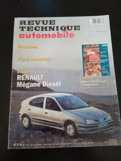 Revue Technique RENAULT Megane 1.9 D Dt RN RT RXE Diesel