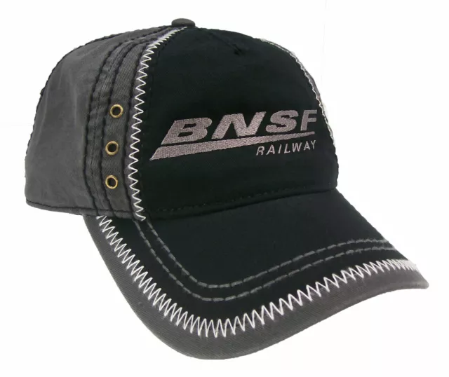 BNSF Railway Railroad Embroidered ZigZag Cap Hat #40-0048ZBG