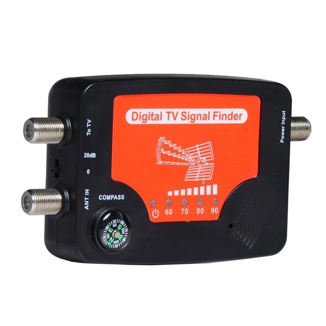 Digital Satellite Portable Antenna Strength Detector Meter Prober Meter with N7D