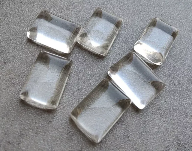 Cabochon rettangolare al quarzo cristallo naturale da 5 x 7 mm a 20 x 25 mm...