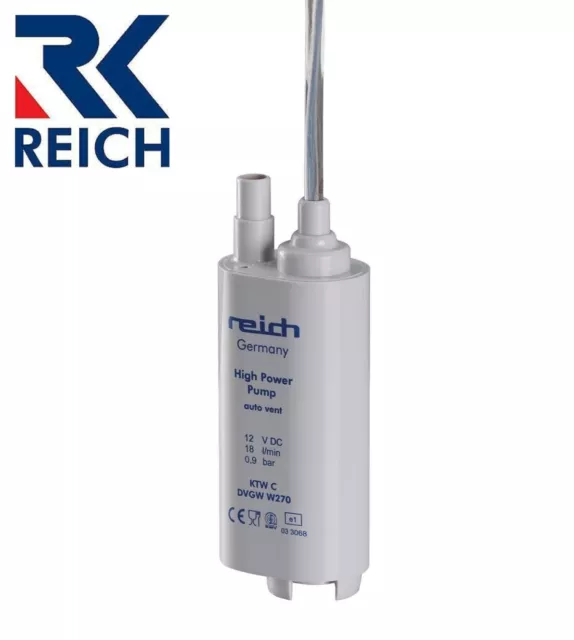 Reich 18L Litre Per Min 12v Submersible Water Pump Caravan Motorhome 611-0418ESA