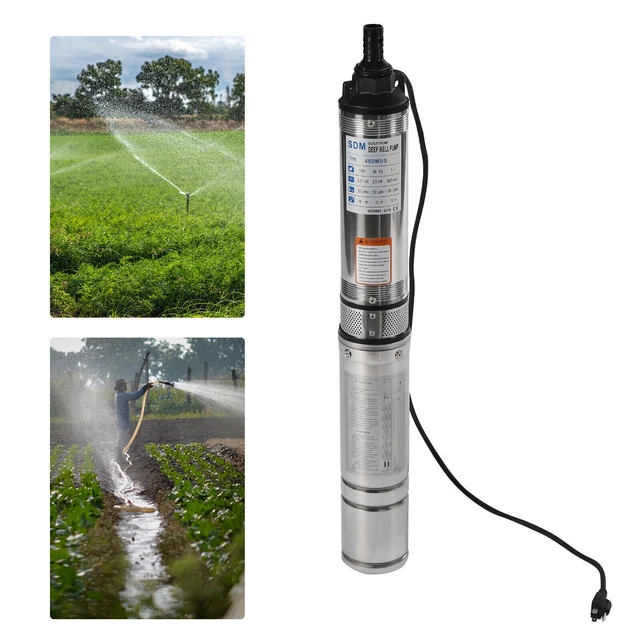Stainless Steel 157FT 16GPM 110V 1/2HP Submersible Deep Well Water Pump