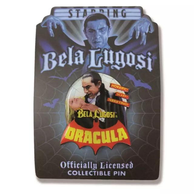 Dracula Enamel Pin Bela Lugosi Monster Horror Gothic Vampire Nosferatu Goth Gift 2