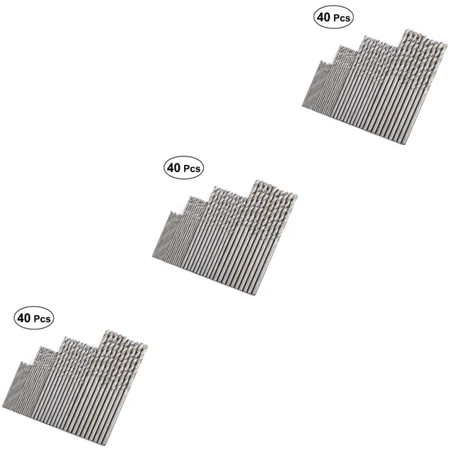 120 pcs Round Precision HSS Drill Bits High Steel Drill Set for Metal Wood