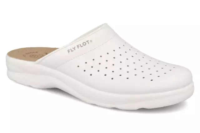 Fly Flot Homme Sanitaires Chaussons en Cuir Perforée 82028