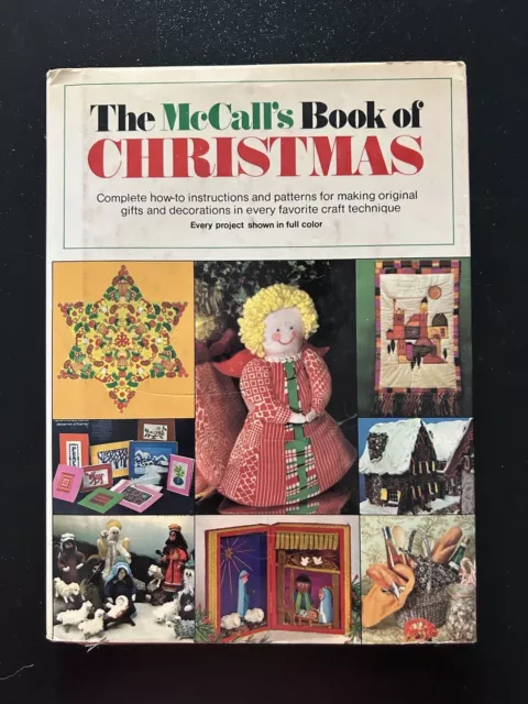 The McCalls Book Of Christmas Vintage 1975 Needlework And Crafts HC DJ
