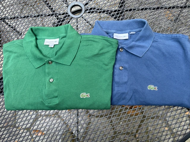 Lot Of 2 Lacoste Polos Authentic French Tennis Wear US XL and XXL Classic Fit Lot Of 2 Lacoste Polos Authentic French Tennis Wear US XL and XXL Classic Fit
