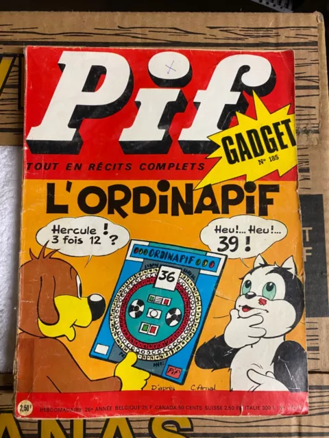 Ancienne Revue Magasine Pif Sans Son Gadget N° 183