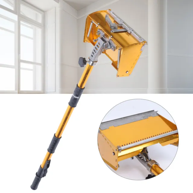 9.8'' Inch Drywall Flat Finishing Plaster Box Tool with 40''-63.8'' Box Handle!