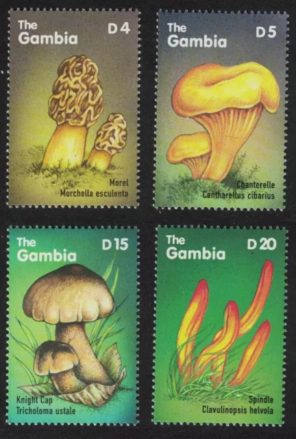 Gambia funghi africani 4v 2000 nuovi di zecca sg#3507=3522 cv £5,85