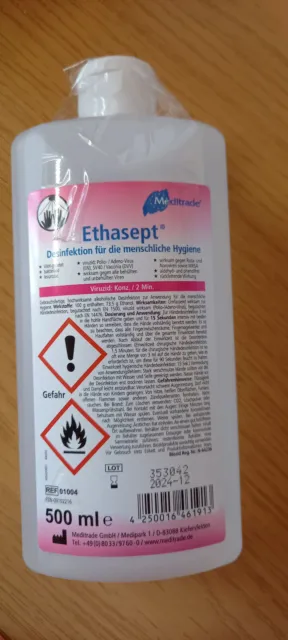 Ethasept Desinfektion für die menschliche Hygiene 500ml NEU