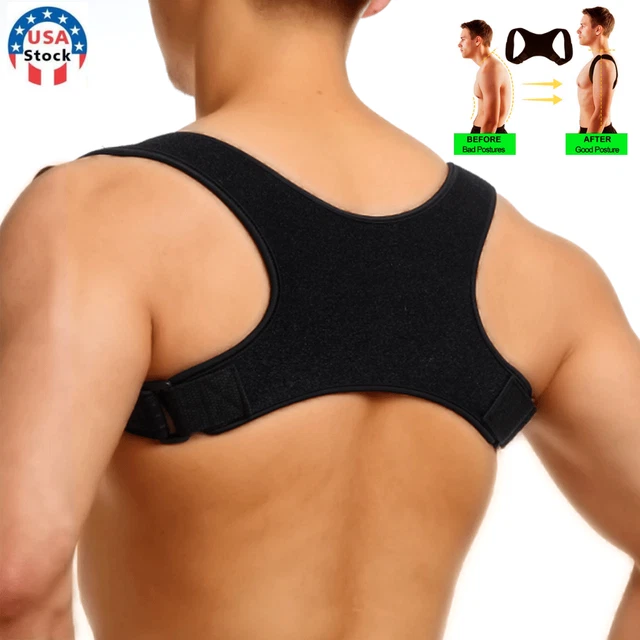 Posture Corrector Adjustable Back Brace Clavicle Shoulder Support Belt Men Women