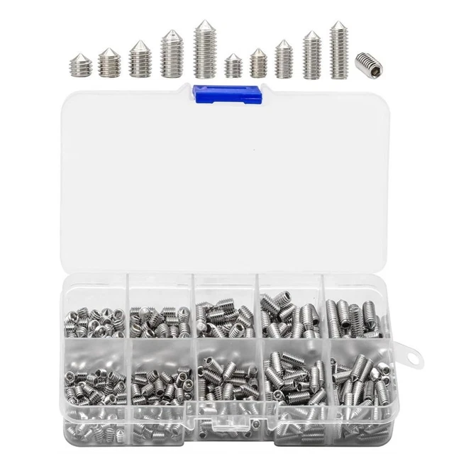 382PCS 5/6/8/10/12MM SET Screws M4 M5 Grub Screws Door Handles EUR 16