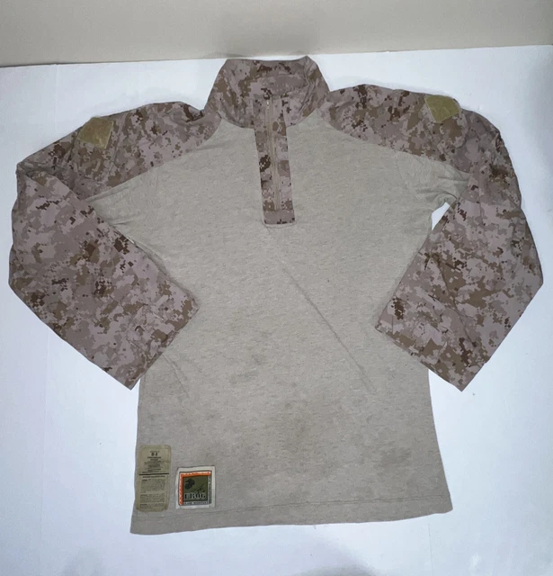 USMC - Desert FROG Combat Shirt, FR Combat Ensemble Shirt, Sz: Medium Regular