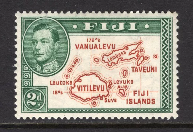 M24107 Fiji 1938 SG253 KGVI: 2d brown & green Die I LMM, Cat £40