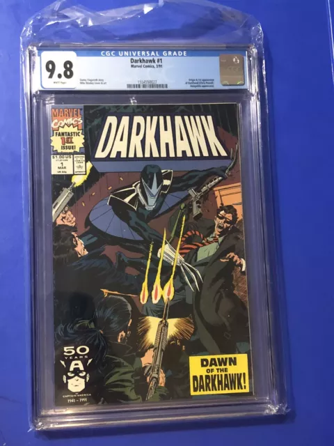 DARKHAWK #1 CGC 9.8 MT 1st Appearance & Origin Chris Powell Marvel Comics 1991
