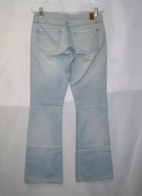 Vintage Y2k Abercrombie and Fitch Womens Jeans Sz 4R 30x32 Low Rise Flare Light 2