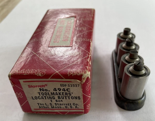Starrett Toolmakers Button Set 494C PreOwned