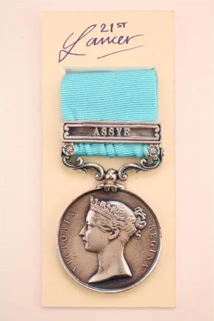 British Indian Troops Military Army Of India Medal Assye Bar Heic Burma Nepal