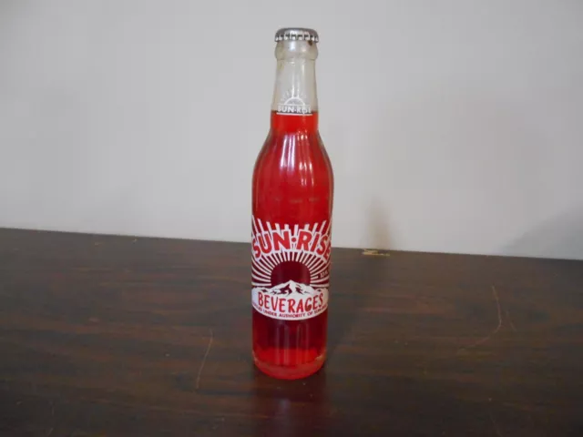 Vintage Sun-Rise Beverages - Red Lightning Cream Soda- 10 Fl. Ozs.