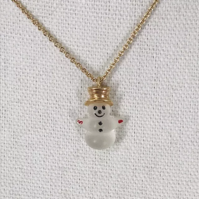 Vintage Avon 1980 Mr Snowman Necklace 15” Rare Vintage Avon 1980 Mr Snowman Necklace 15” Rare