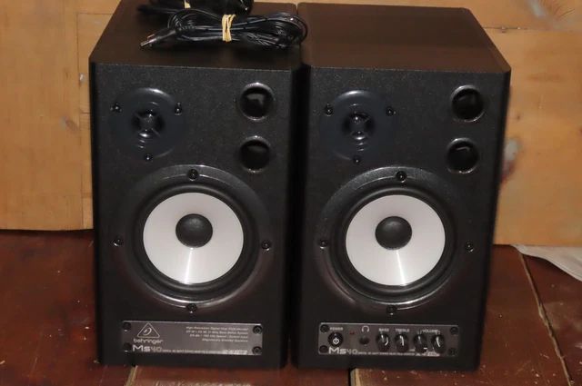 HAUT-PARLEURS STÉRÉO NUMÉRIQUE 40 watts Behringer Ms40 24 bits 192