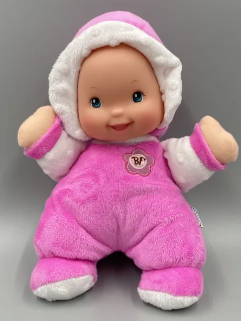 Goldberger BF 10” Baby's First Minky So Soft Rattle Doll Pink Outfit