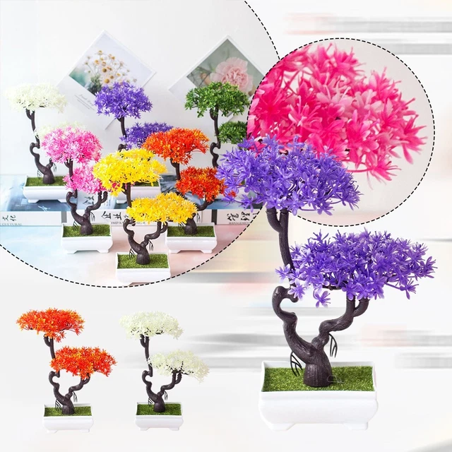 Albero Artificiale Elaeocarpus 60cm - Pianta Tropicale Realistica In Vaso Bianco Per Interni