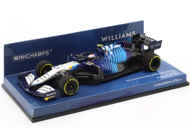 Nicholas Latifi Williams FW43B #6 Bahrain GP Formel 1 2021 1:43 Minichamps