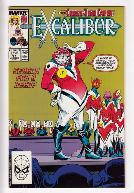 EXCALIBUR #17 (1989-12) Vol 1 MARVEL Claremont Alan Davis Captain Britain Corps
