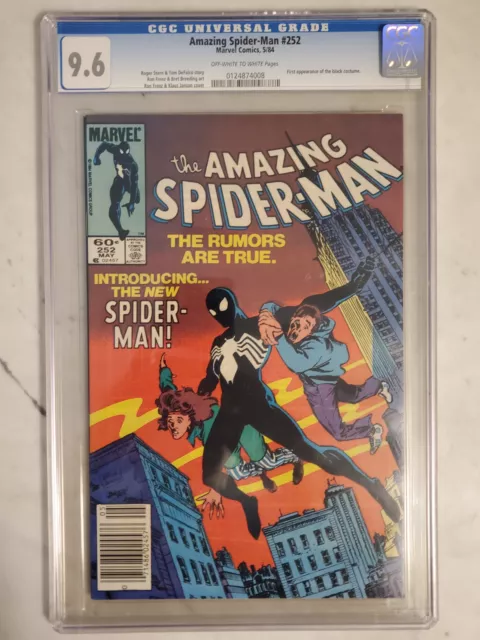 Amazing Spider-Man #252 | CGC 9.6 | Newsstand | 1st Appearance Of Venom/Black Su