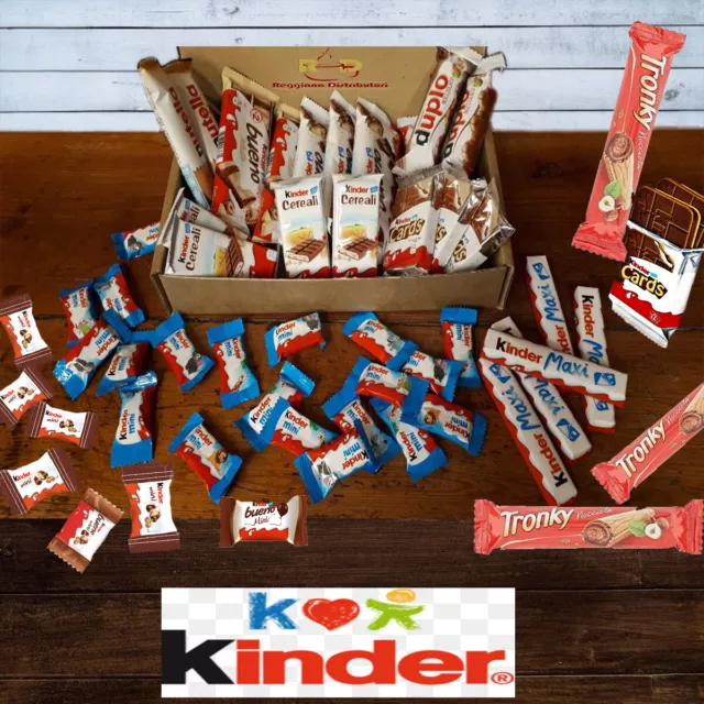 Scatola Box Idee Regalo Compleanno Feste Natale Snack Mars Kinder Ferrero Kitkat