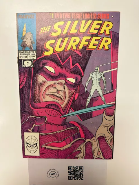 Silver Surfer #1 NM Marvel Comic Book Galactus Fantastic Four Moebius Lee 21 HH1