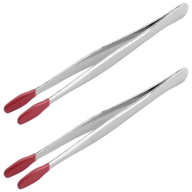 2 ud. pinzas de goma punta PVC silicona precisión pinzas laboratorio industria B9W7