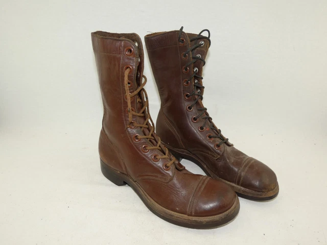 Bottes De L'infanterie Américaine WWII - Repro En Cuir Marron - Taille 42 - Neuf