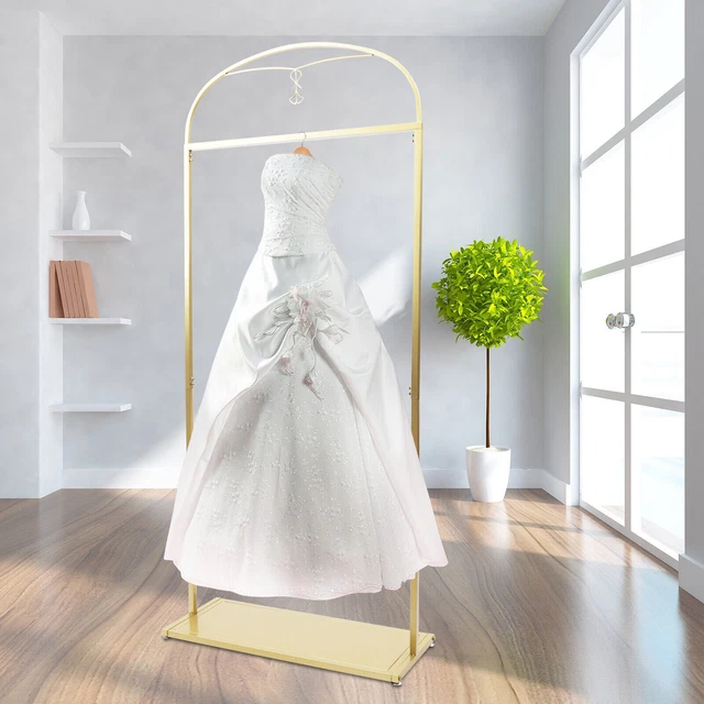 GOLD GARMENT RACK Metal Freestanding Garment Rack Wedding Dress Display