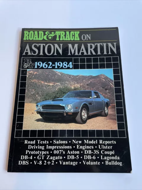 Road & Track on Aston Martin 1962-1984 Road Tests New Model Report book