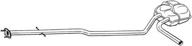 BOSAL 290-093 Mittelschalldämpfer für MINI Schrägheck (R50, R53) Cabrio (R52)