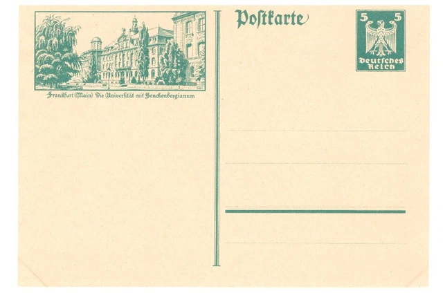 DR Ganzsache Bildpostkarte P 164 Frankfurt/M. Universität ungebraucht