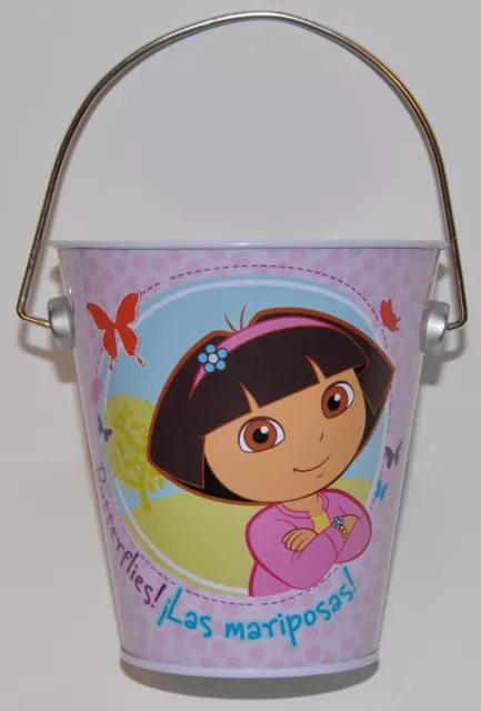 12 Pc Dora The Explorer Tin Pails Buckets Party Favors For Candy Bags Gifts Cute
