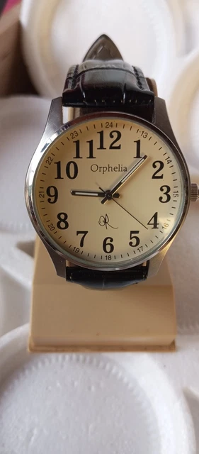 Montre Vintage Le GRIFFON Pour Homme - Cadran Blanc, Bracelet Acier, Mouvement Quartz