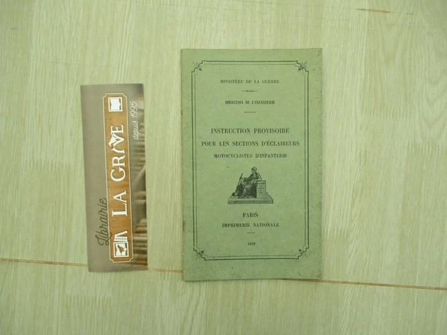 Règlement D'infanterie En Campagne – Ministère Guerre 1930 (Berger-Levrault)